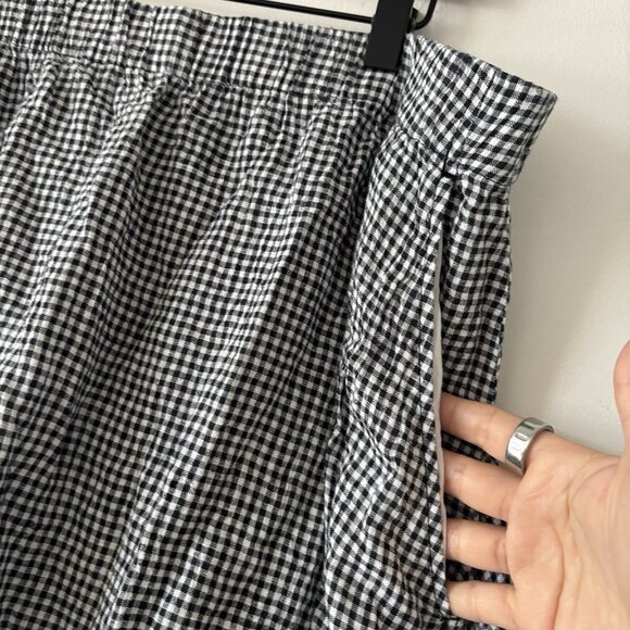 Eileen Fisher Organic Linen Gingham Skirt/top Set Women’s 1X cottage Ethical - Picture 8 of 16